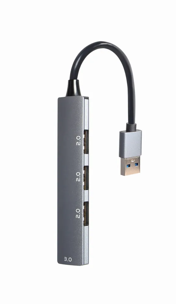 - hub - 4-port silver - 4 ports USB Hub - 4 porte - Silver