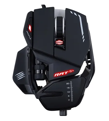 R.A.T. 6+ - Gamingmus - Optic - 11 knappar - Svart