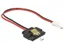 2-polig hona till SATA 15-polig hona (5 V) Kabel Ström metallklämma, 20 cm