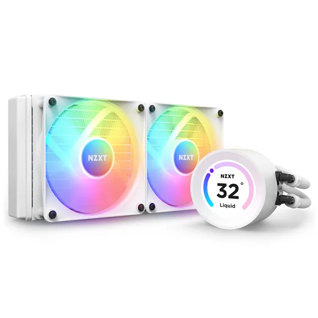 Kraken Elite 240 White RGB - CPU Vattenkylare - Max 31 dBA