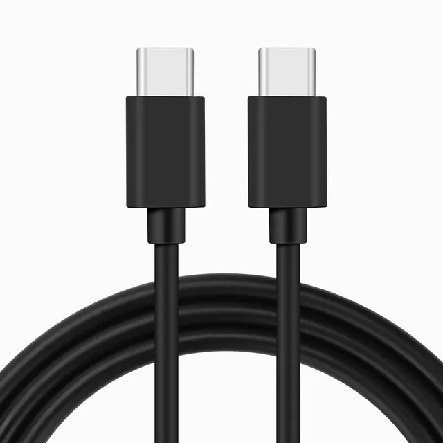 0,5m USB 2.0 USB-C till C kabel för iPhone 15/15 Pro/15 Plus/15 Pro Max 3A 480Mbps 60W svart
