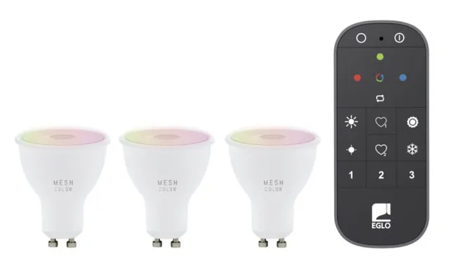 GU10 LED-Z MATTER RGB/CCT 4.9W 420lm opal 3-pack w/remote control