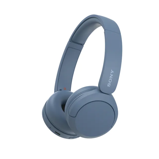 Sony WH-CH520 - Hörlurar med mikrofon - på örat - Bluetooth - trådlös - blå