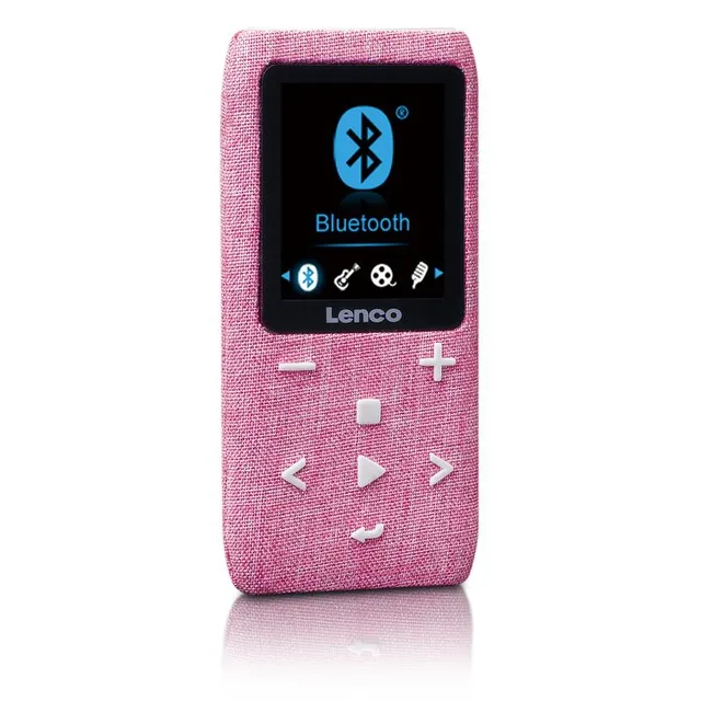 MP3/MP4-spelare med Bluetooth® 8 GB Micro SD-kort Rosa