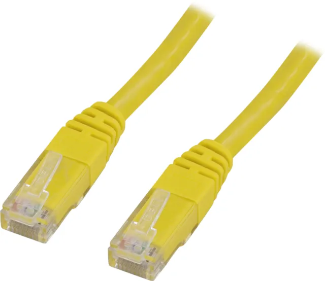 UTP Cat.6 patchkabel 0.5m, gul