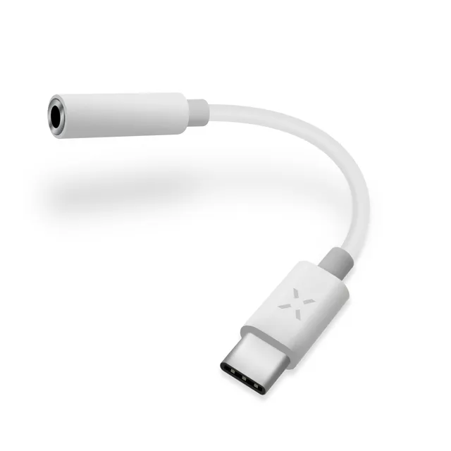 Audioadapter USB-C till 3.5mm Hona 10cm Vit
