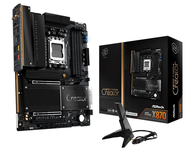 X870 TAICHI CREATOR Moderkort - AMD X870 - AMD AM5 - DDR5 RAM - ATX