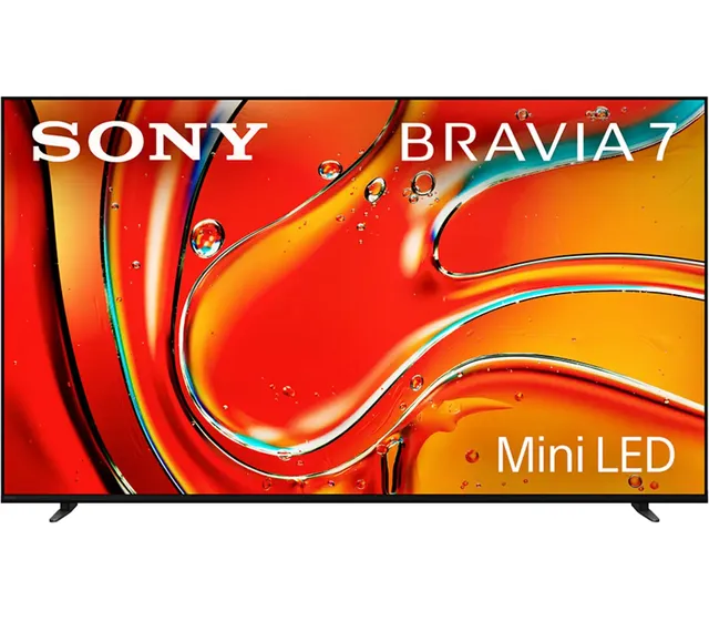 Bravia 7 XR70P 65" 4K Mini LED Google TV, 120 Hz, HDR10, Dolby Vision