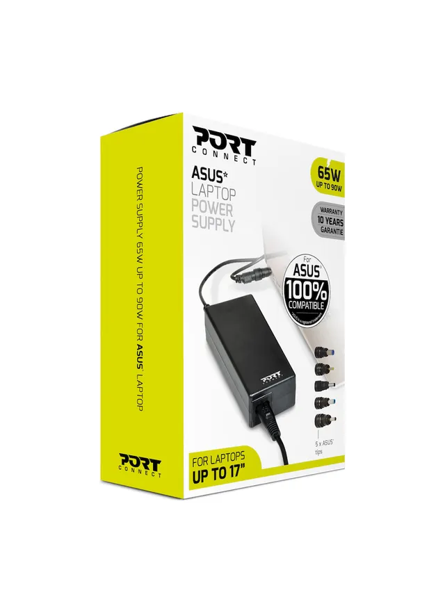 PORT - Strömadapter - AC 100-240 V - 65 Watt - Europa
