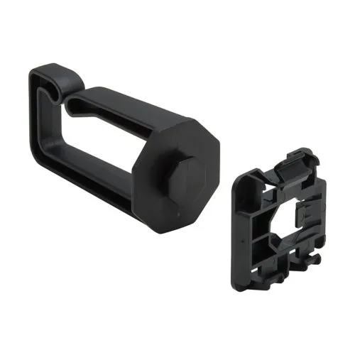 Tripp Lite Series Cable Management D-Rings for DIN Rails - Multi-Angle 1U Black 2 Pack