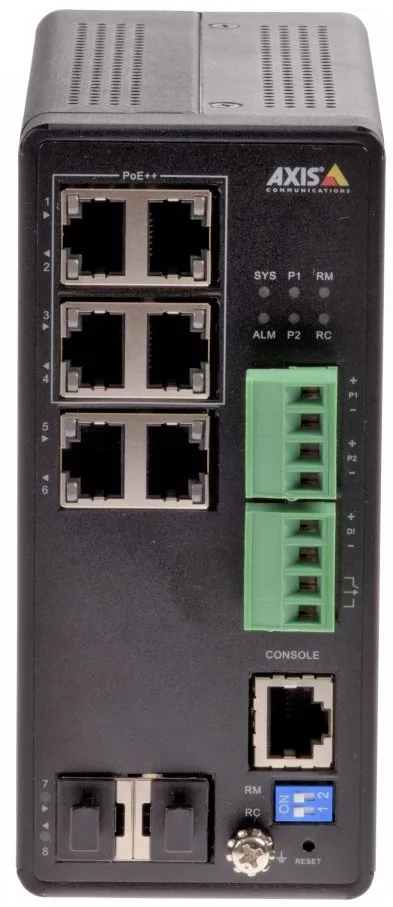 T8504-R - Switch - Administrerad - 4 x 10/100