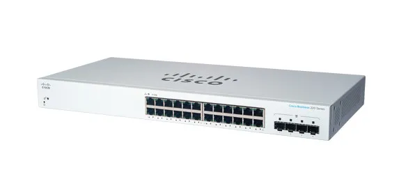 Business 220 Series CBS220-24T-4G - Switch - smart - 24 x 10/100/1000 + 4 x gigabit SFP (upplänk) - rackmonterbar
