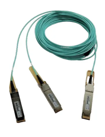 Cornelis Omni-Path Express 100FEVL0150 - 100GBase-AOC direktanslutningskabel - QSFP-DD till QSFP28 - 15 m - fiberoptisk - duplex - OFNP - Active Optic