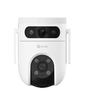H9C Dual 2K - Nätverksövervakningskamera - multisensor + panorering/lutning/zoom - torn - utomhusbruk - väderbeständig - färg (Dag&Natt) - 2304 x 1296 - 2K - ljud - trådlös - Wi-Fi - LAN 10/100, 2.4GHz radio - H.265, H.264 - DC 12 V