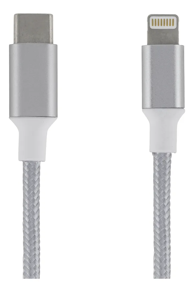 EPZI USB-C till Lightning Silver 2m