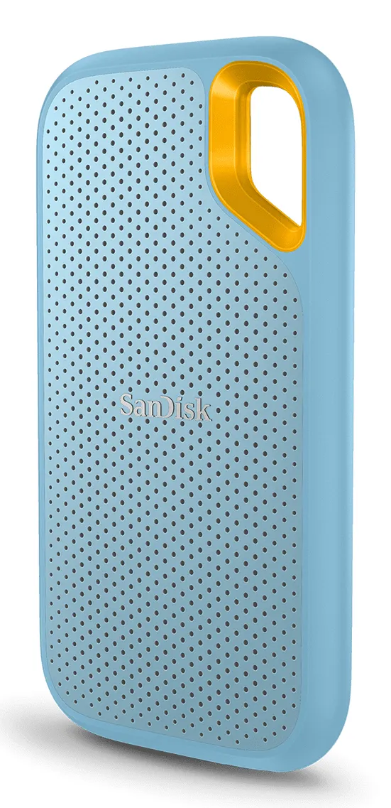 Extreme Portable V2 - SSD - krypterat - 4 TB - extern (portabel) - USB 3.2 Gen 2 (USB-C kontakt) - 256 bitars AES - himmelsblå