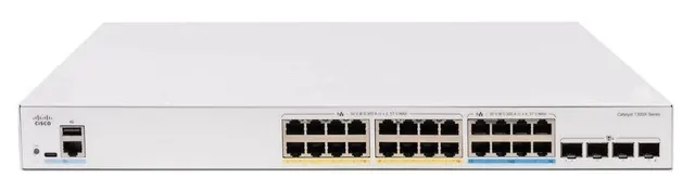 Catalyst 1300X-24MU-4X - Switch - L3 - Administrerad - 4 x 10 Gigabit SFP28 + 16 x 2.5GBase-T (PoE+) + 8 x 2.5GBase-T (PoE++) - rackmonterbar -