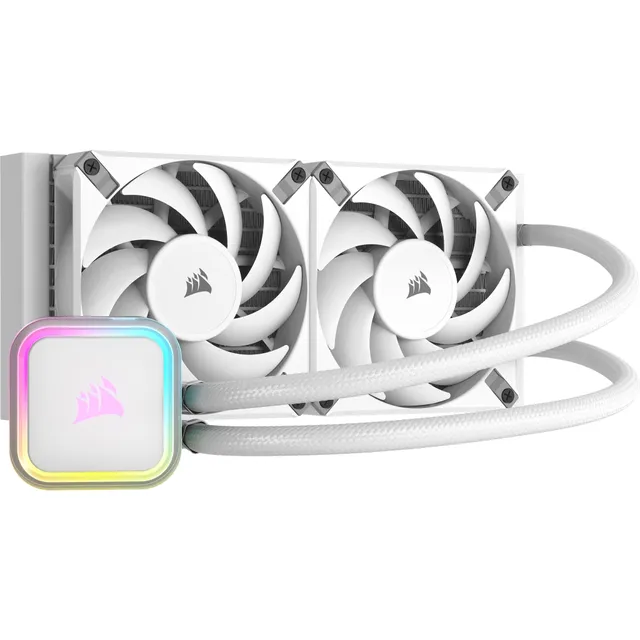iCUE H100i RGB ELITE 240mm RGB -nestejäähdytin, valkoinen