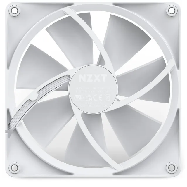 F140 RGB - White - Chassi fläkt - 140mm - Vit med RGB LED - 33 dBA