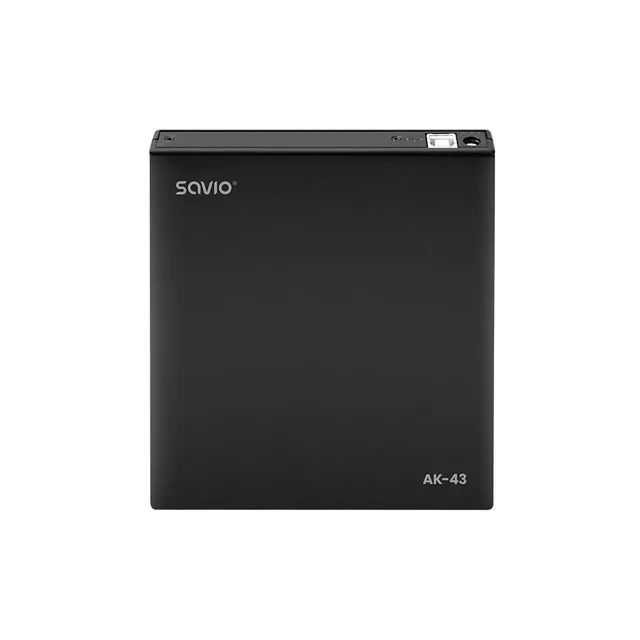 AK-43 optical disc External Slim drive DVD±R/RW CD±R/RW Black, Svart, Front, Stationär/bärbar dator, DVD±RW, USB 2.0, 24X