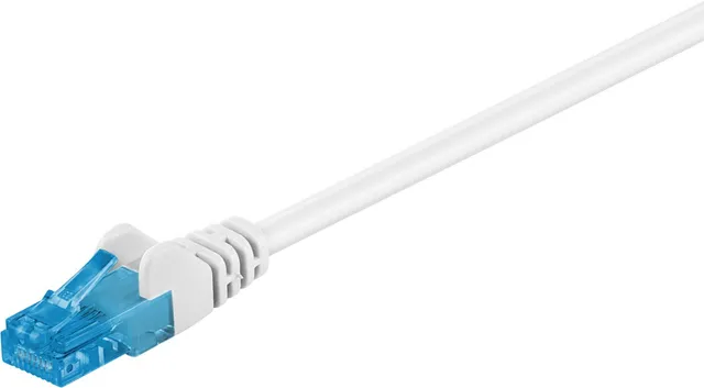 Patchkabel CAT 6A, U/UTP, vit kopparledare (CU), halogenfri kabelhölje (LSZH), 5 m