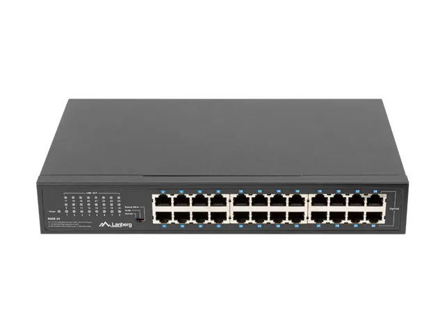 RSGE-24 - Switch - ohanterad - 24 x 10/100/1000 - skrivbordsmodell, rackmonterbar
