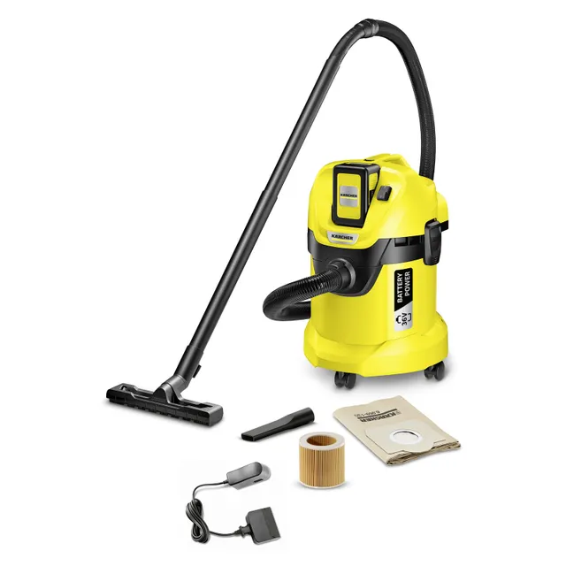 WD 3 Set Grovdammsugare med batteri, 36 V
