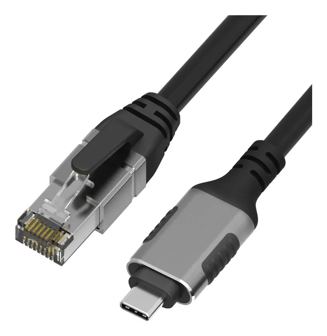 10m USB-C 3.1 till RJ45 1Gbps LAN Windows, MacOS, Linux, ChromeOS