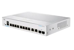 Business 350 Series 350-8T-E-2G - Switch - L3 - Administrerad - 8 x 10/100/1000 + 2 x kombination Gigabit Ethernet/Gigabit SFP - rackmonterbar -