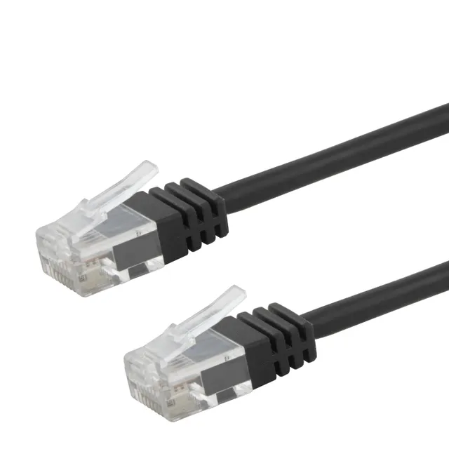 Cat6 UTP RJ45 0.75m -verkkokaapeli, musta