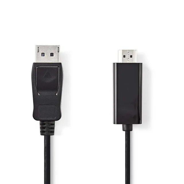 Displayport-kabel | DisplayPort Hane | HDMI™ Kontakt | 4K@30Hz | Nickelplaterad | 2.00 m | Rund | PVC | Svart | Låda