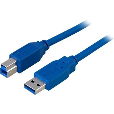 USB 3.0 Typ A hane till Typ B hane - 3m - Blå