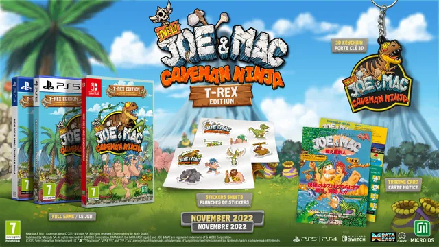 New Joe & Mac: Caveman Ninja - T-Rex Edition (PS4)