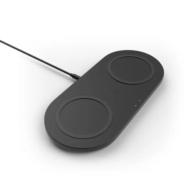 Boost Charge Dual Wireless Charging Pads, black 2x10w