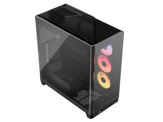 CORSAIR FRAME 4500X RS-R ARGB - Mid tower - utökad ATX - genomskinlig sidopanel (härdat glas) - ingen strömförsörjning (ATX) - svart - USB/ljud