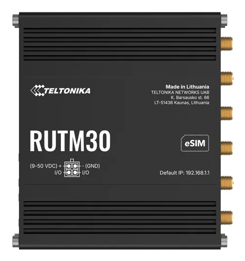RUTM30 5G Router (RUTM30000000 / Standard package with EU PSU) - Wireless router 802.11a/b/g/n/Wi-Fi 5 Wave 2