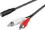2x RCA hane till 3,5 mm hona 1,5 m