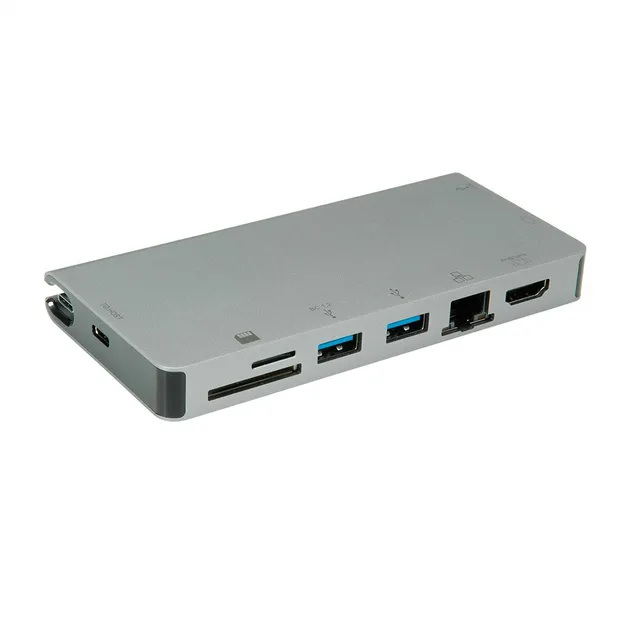 Roline Docking station - USB-C 3.2 - VGA HDMI - 1GbE