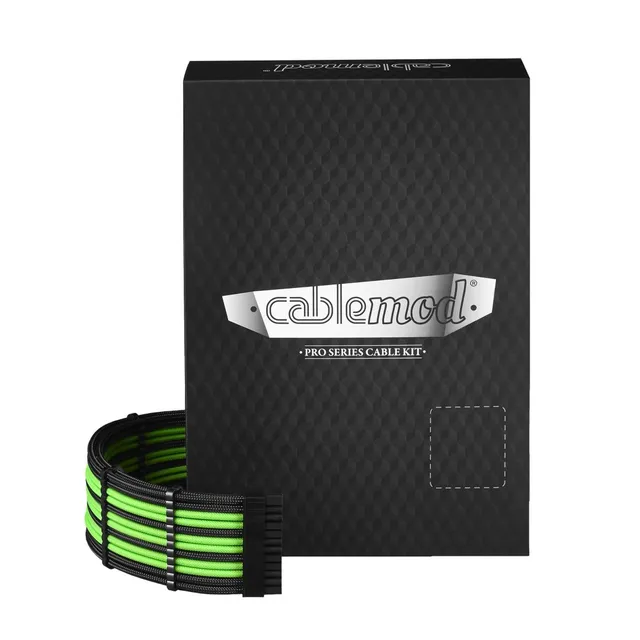 CableMod-kablar, svarta och gröna (ZUAD-927)