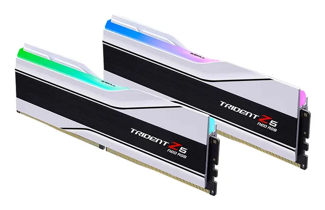 Trident Z5 NEO RGB 32 Gt (2 x 16 Gt) DDR5 6000 MHz, CL28 -muisti, valkoinen (EXPO)