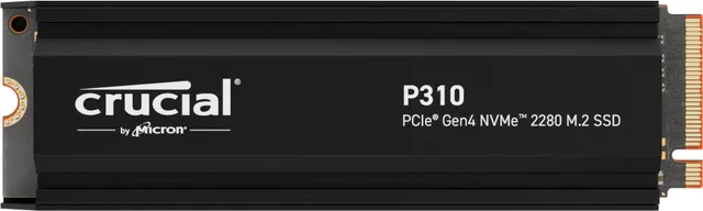 4 TB Crucial P310 SSD, M.2 2280 NVMe PCIe 4.0, with heatsink