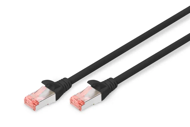 Premium - patch cable - 2 m - black - Svart - 2m