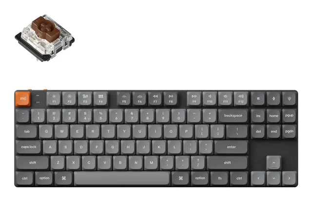K1 MAX Wireless Tri-Mode Hot Swap QMK/VIA Gateron Low Profile Brown