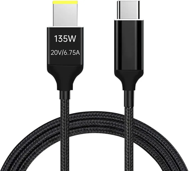USB-C till Lenovo Yellow Square kabel 135W 2m