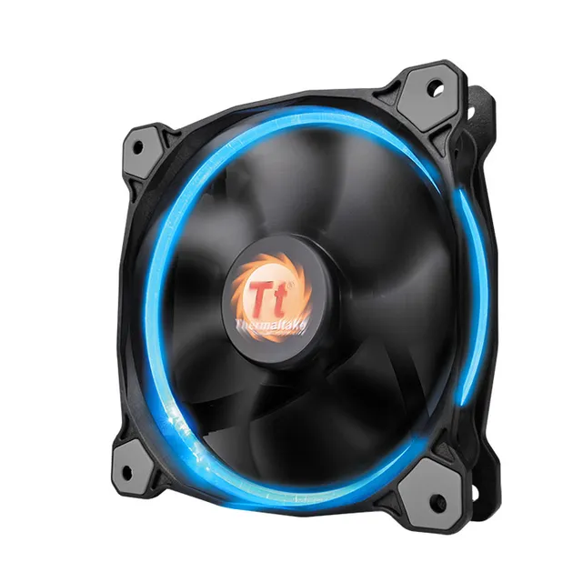 Riing 12 LED RGB 120 mm PWM -kotelotuuletin, 3 kpl, musta