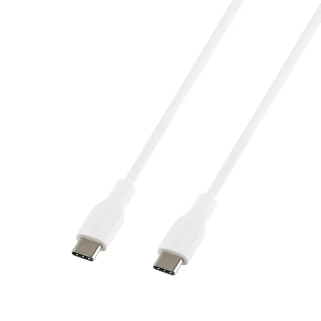 60W USB-C till USB-C Laddningskabel - Vit - 1 m