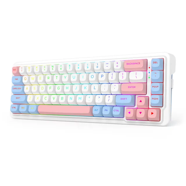K709WBP-RGB-PRO NOVA keyboard - Gaming Tangentbord - Engelska (US) - Vit