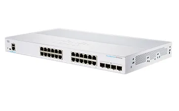 Business 350 Series 350-24T-4G - Switch - L3 - Administrerad - 24 x 10/100/1000 + 4 x SFP - rackmonterbar - återanvänd