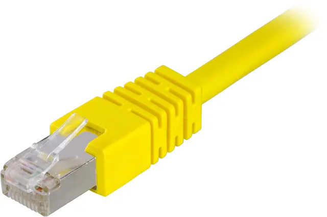 F/UTP Cat6 patchkabel 0.3m, gul (STP-603GL)