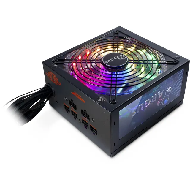Argus RGB-650W CM II, ATX, 140 mm fläkt, 80PLUS Gold, semi-modulärt